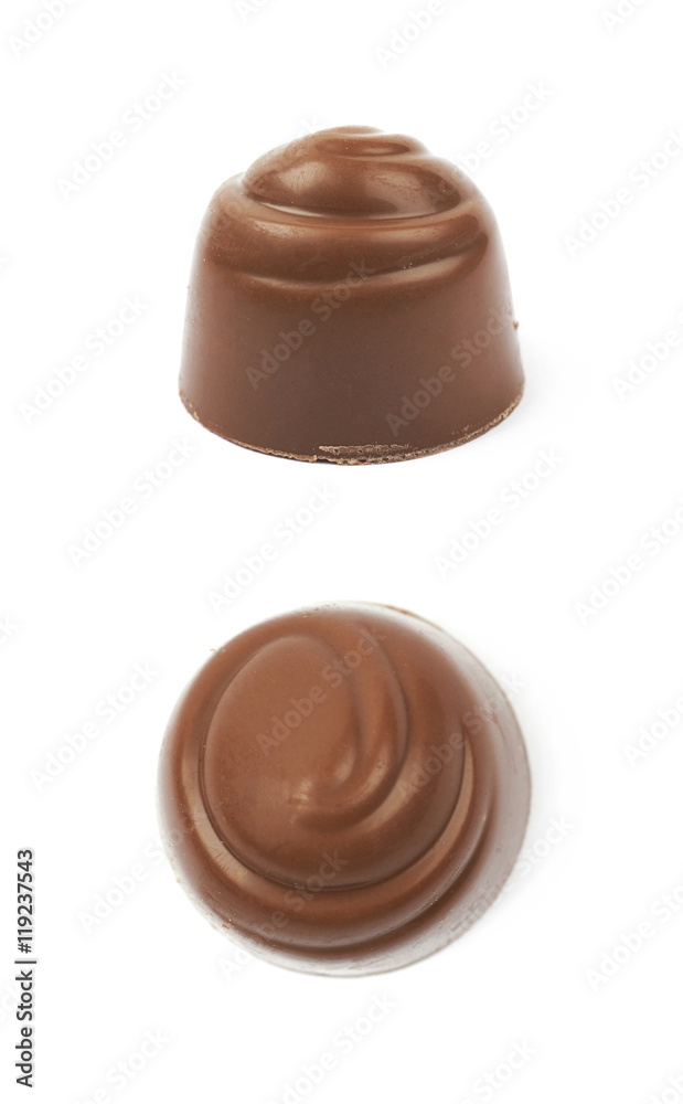 Chocolate confection candy isolated Chocolate confection candy isolated
