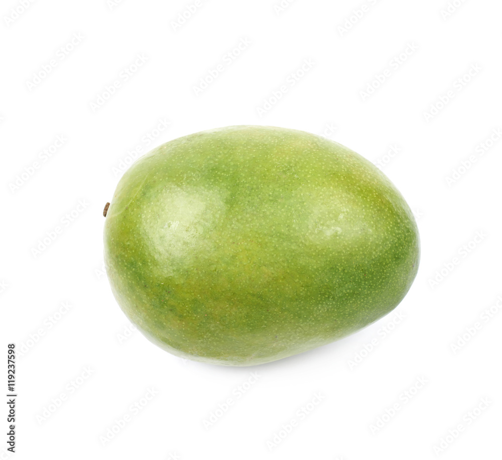 Single ripe mango fruit isolated Single ripe mango fruit isolated
