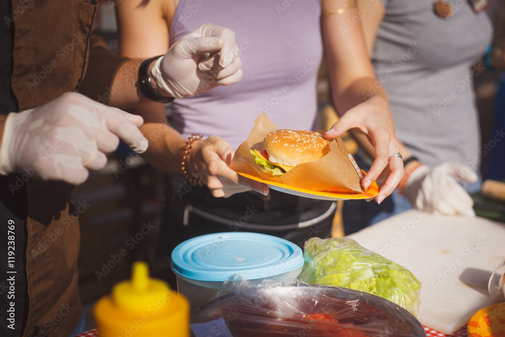 hamburger packed in with a package of home hamburger packed in with a package of home