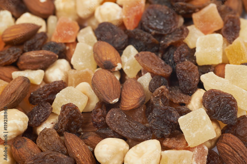 Mix of dried fruits and nuts Mix of dried fruits and nuts