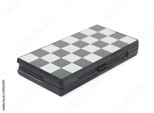 Folded chess board isolated