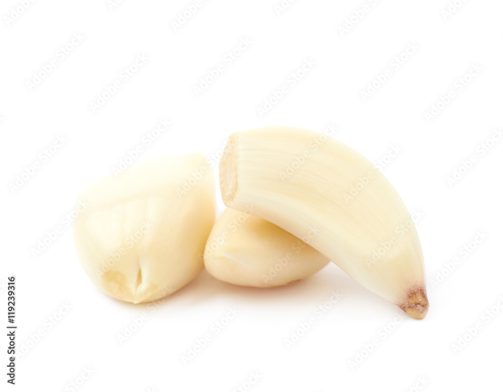 Pile of garlic cloves isolated Pile of garlic cloves isolated