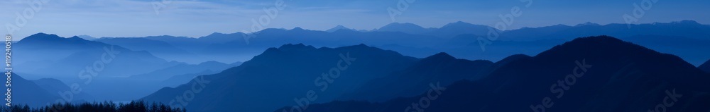 青い山並み（パノラマ）
