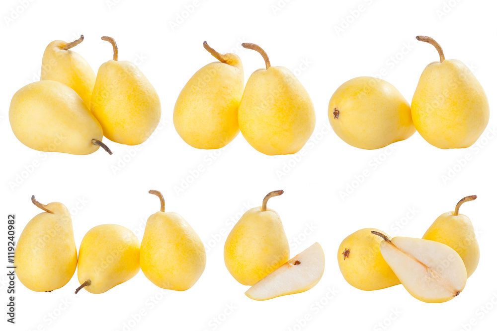 Set of whole and half ripe Set of whole and half ripe