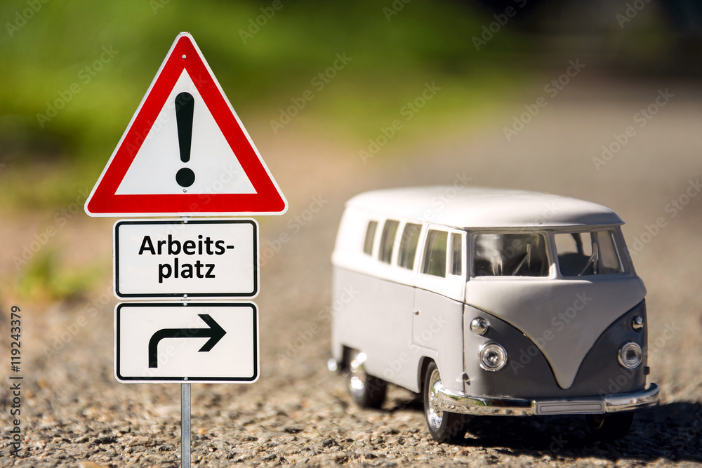 Schild 136 - Arbeitsplatz