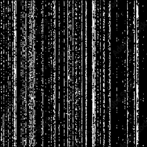 The pattern of white stripes in grunge style