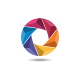 Colorful Hexagon Logo