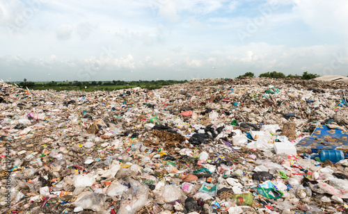 Lop Buri, THAILAND - August 27, 2016: The large landfill in town