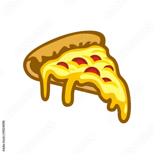 Pizza illustration vector