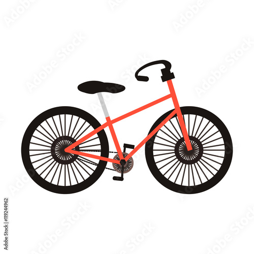 sport bike flat icon