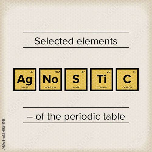 Periodic Table Statement Agnostic