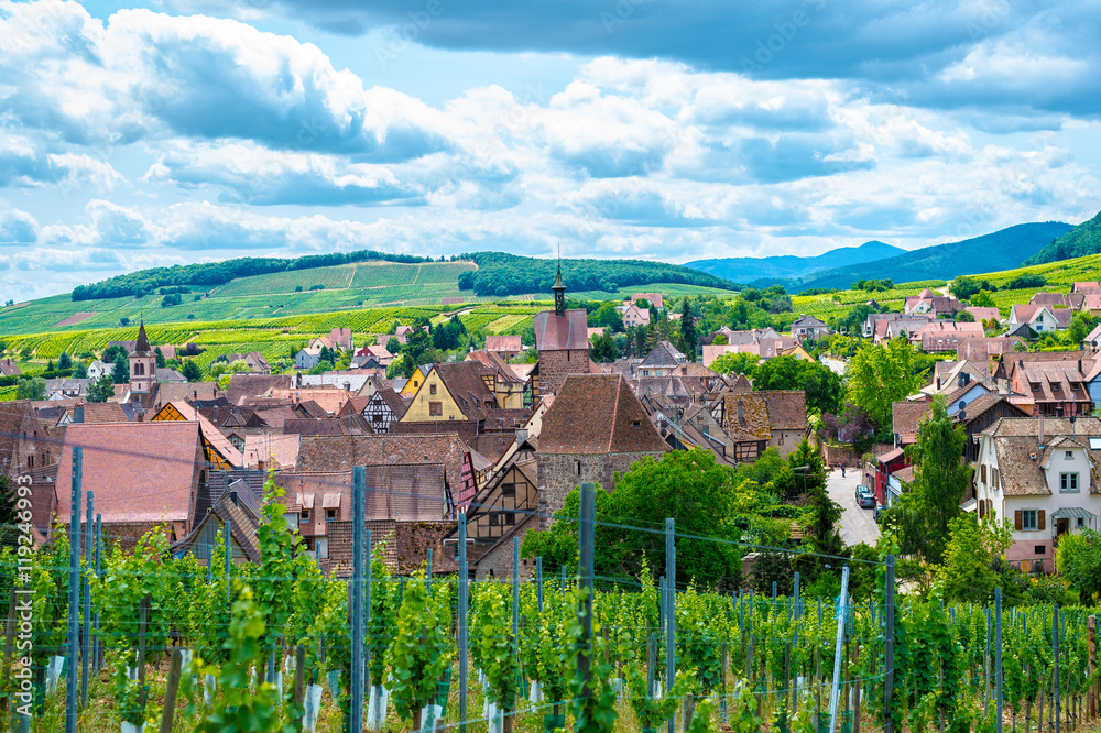 Riquewihr village, Alsace, France