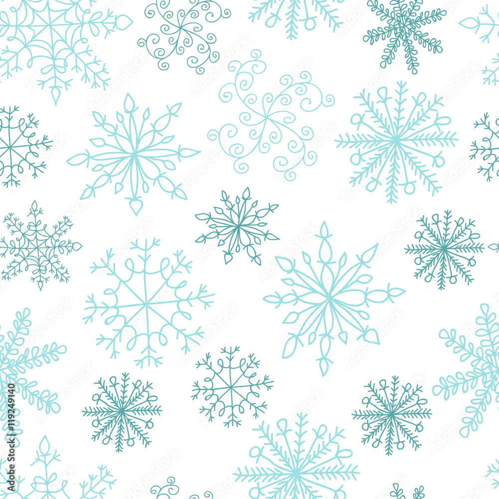 Seamless pattern with snowflakes Seamless pattern with snowflakes