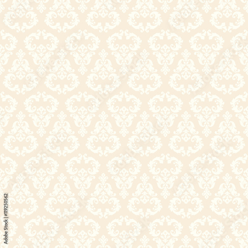 Seamless damask background. Ornamental classic pattern