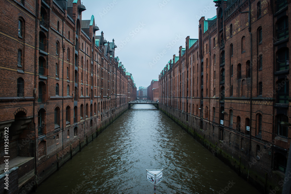 Hamburg Speicherstadt Storage Houses Perspective Architecture Germany