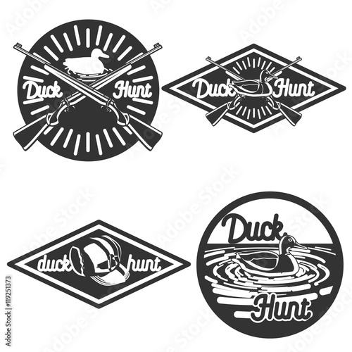 Vintage hunting emblems