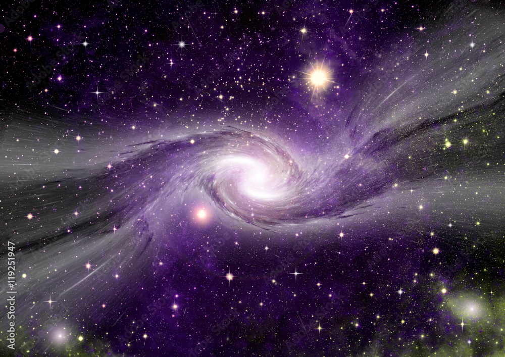 galaxy in a free space galaxy in a free space