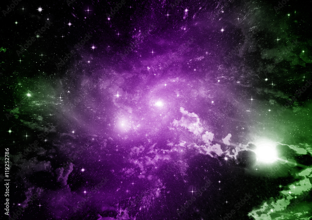 Fototapeta premium galaxy in a free space