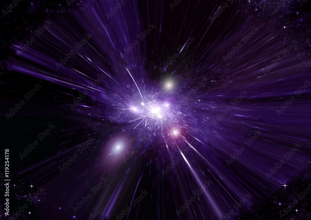 galaxy in a free space galaxy in a free space
