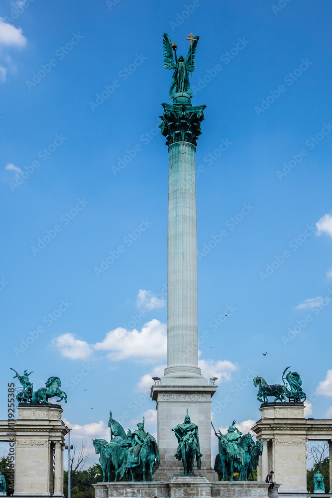 Heroes' Square with Millennium Monument (1894) Budapest, Hungary