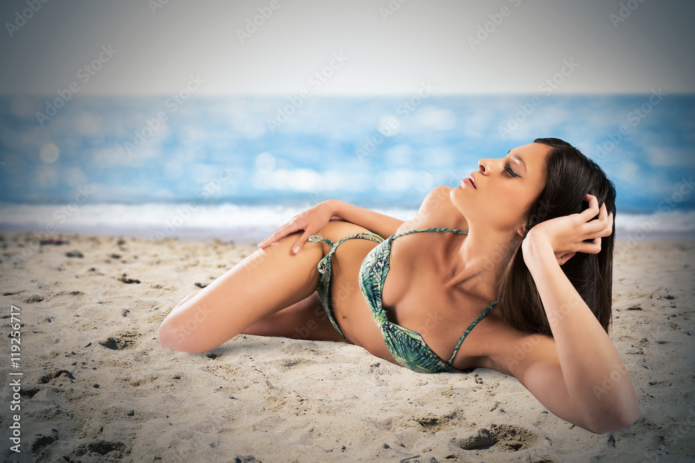 Relaxing and tanning Relaxing and tanning