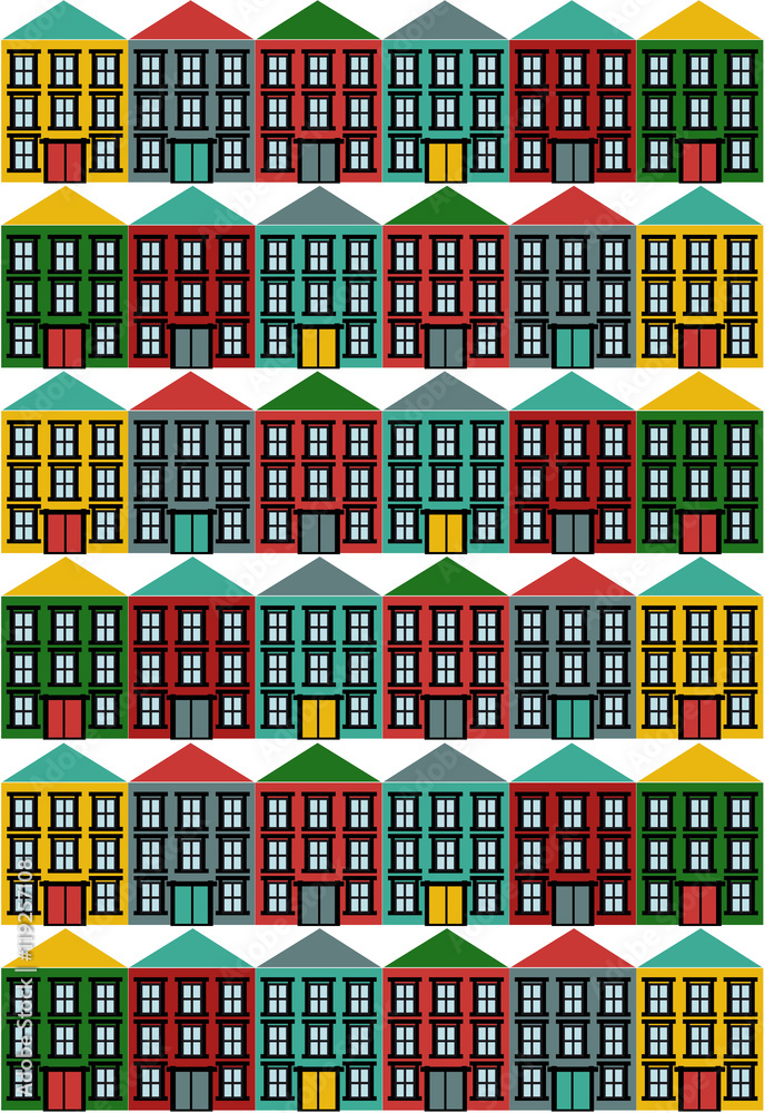 Houses vector icons set.