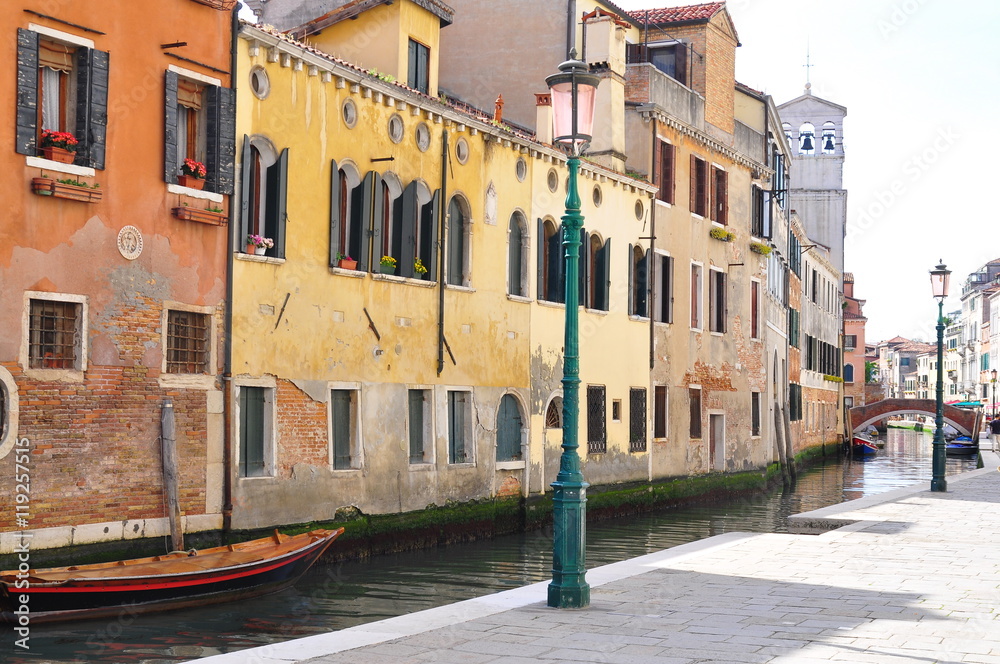 Détail à Venise avec une belle lumière et sans touriste, idéal pour un guide voyage