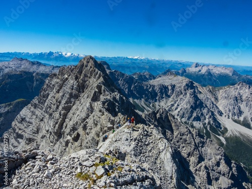 Tableau sur toile Watzmann Überschreitung Grat zum Südgipfel