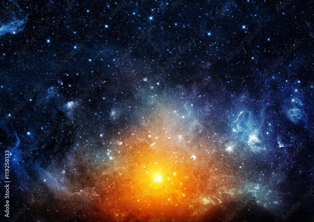 Fototapeta premium Galaxy - Elements of this Image Furnished by NASA
