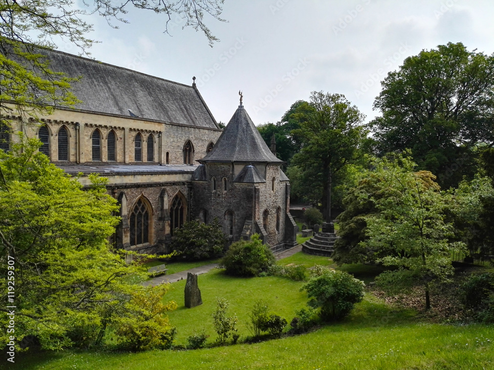 View of a welsh Cathedral View of a welsh Cathedral