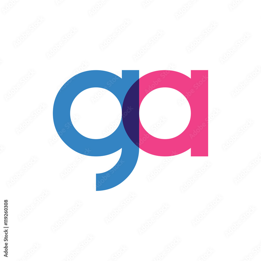 circle initial full color ga