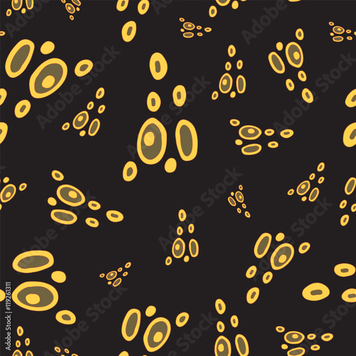stock vector abstract seamless  pattern with flowers and waves.