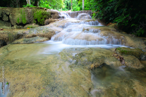 Fototapeta Naklejka Na Ścianę i Meble -  Kao Fu cascade,Ngao,LamPang province,Thailand
