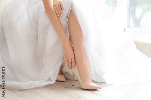 Bride in a beautiful weddin...