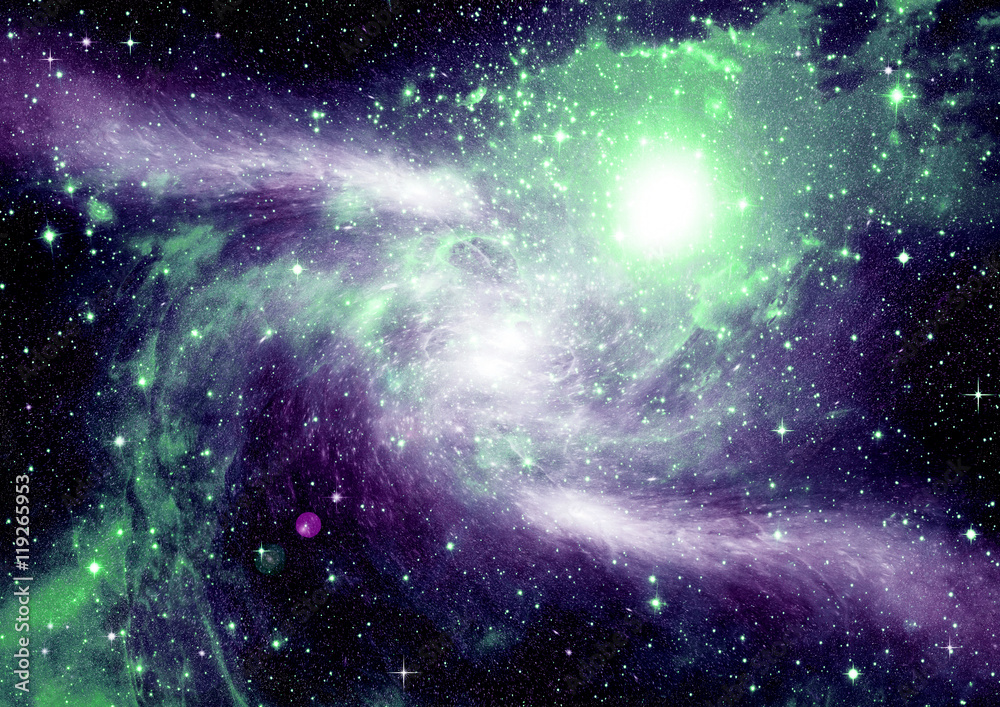 galaxy in a free space galaxy in a free space