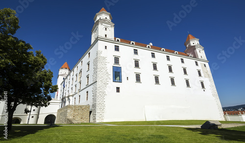 Photography Bratislava Castle is the main ancient castle of Bratislava, it stands directly above the Danube river
