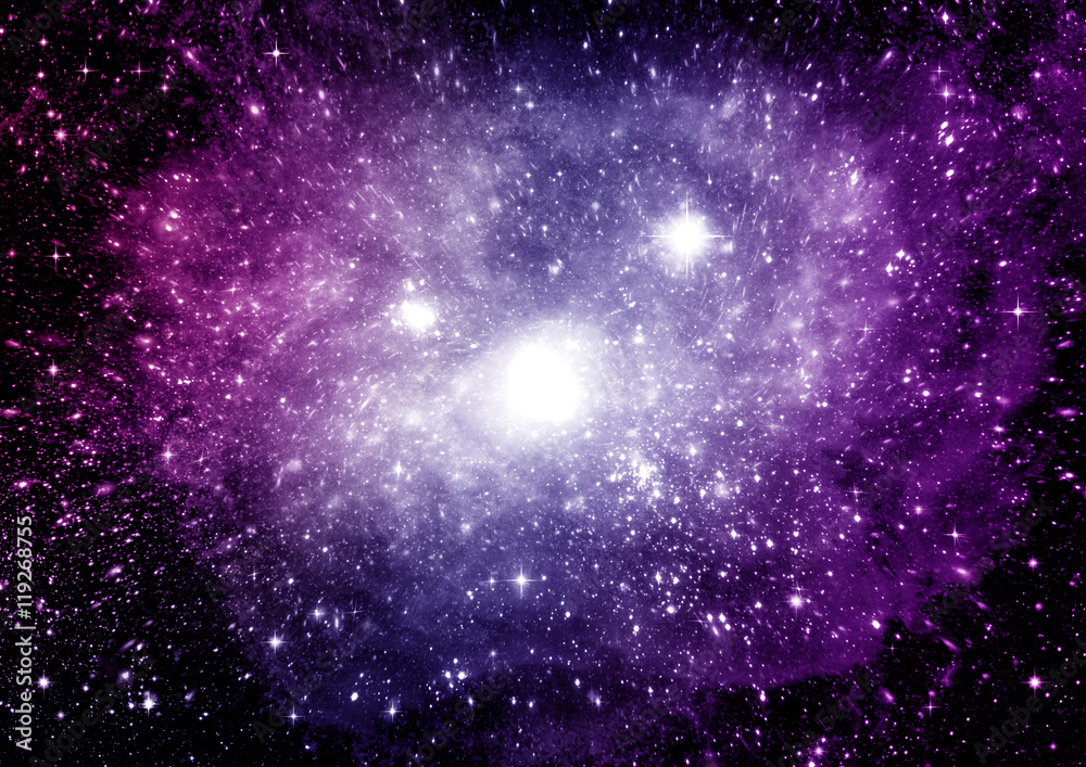 galaxy in a free space galaxy in a free space