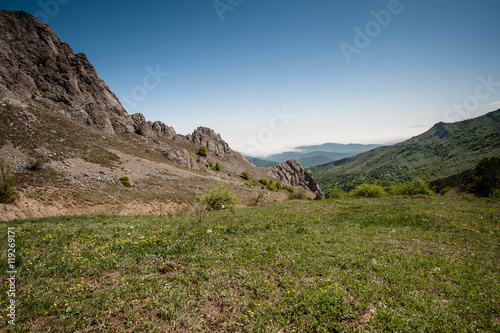 Gorge and canyon at Karabi-Yayla in Crimea