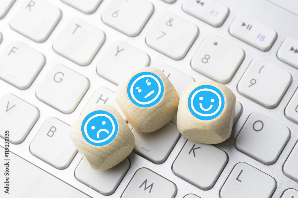 Social media icon on computer keyboard Social media icon on computer keyboard