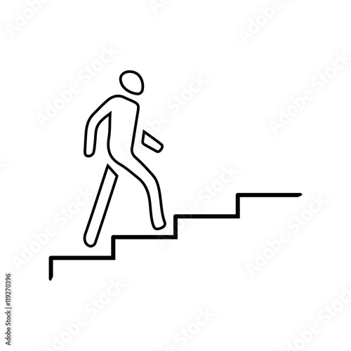 Stairs up icon