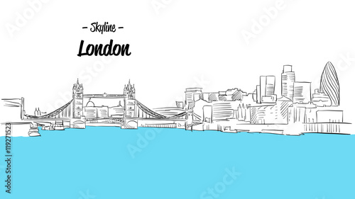 London Skyline Sketch