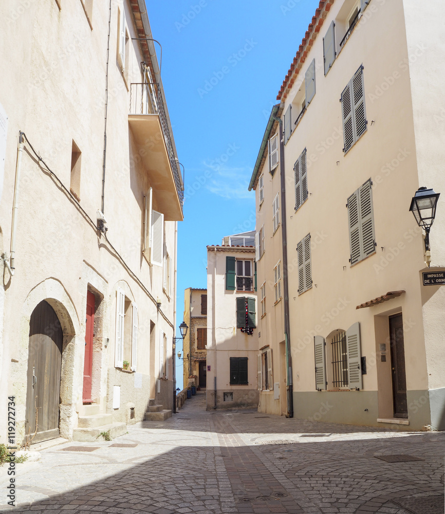 Streets of the city of Antibes