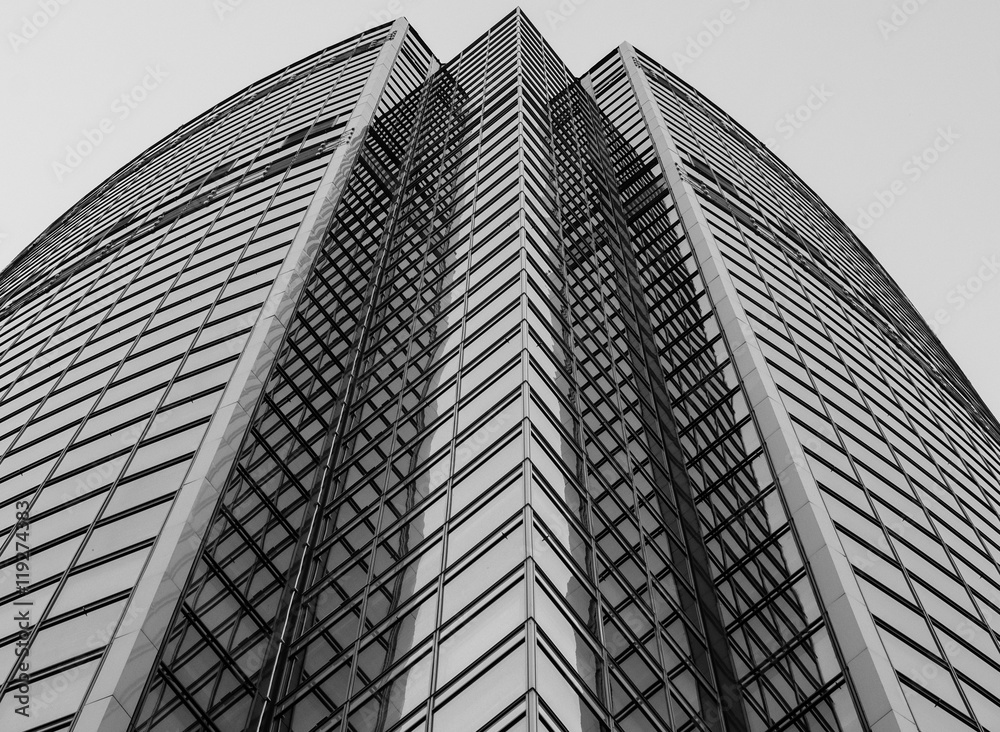 Fototapeta premium building's facade b&w Ekaterinburg