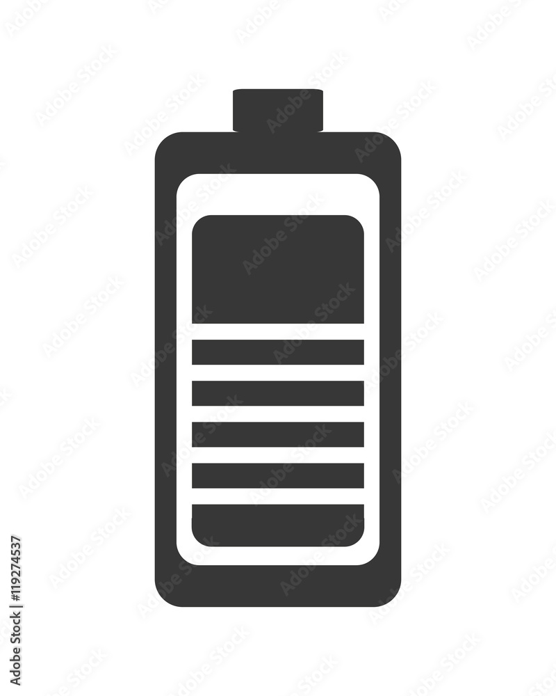 battery power energy charge level icon. Flat and isolated design. Vector illustration battery power energy charge level icon. Flat and isolated design. Vector illustration