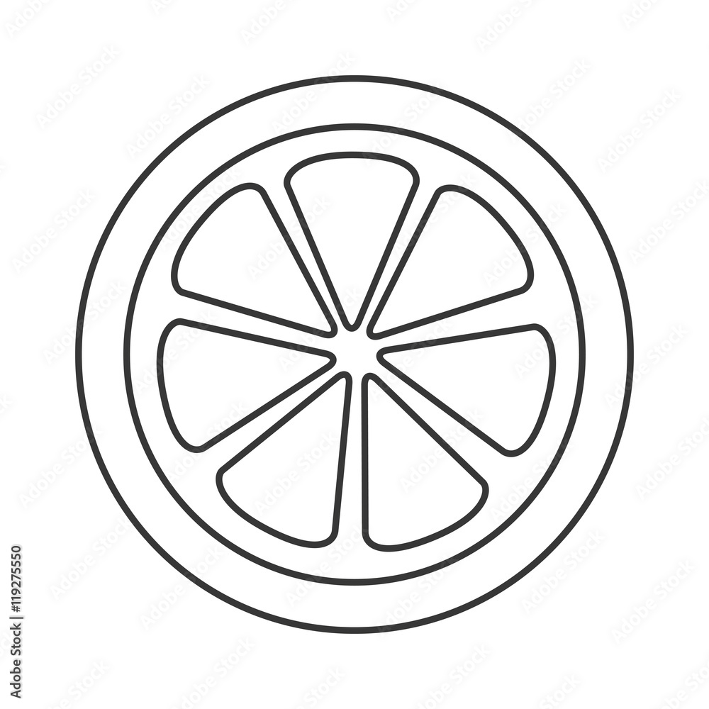 lemon fruit organic healthy food ingredient icon. Flat and isolated design. Vector illustration lemon fruit organic healthy food ingredient icon. Flat and isolated design. Vector illustration