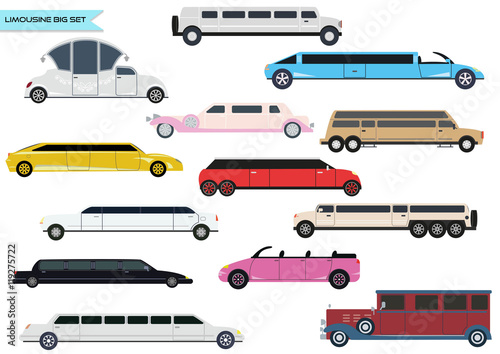 Big set of limousines.