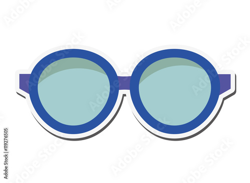 glasses fashion instrument look vision icon. Flat and isolated design. Vector illustration