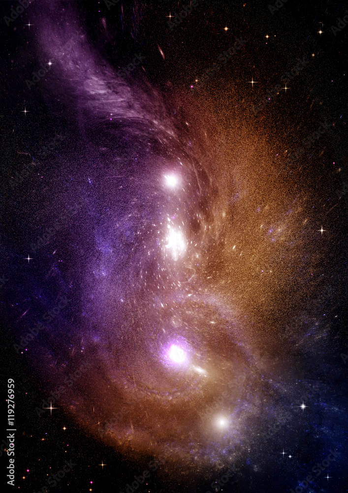 Fototapeta premium galaxy in a free space