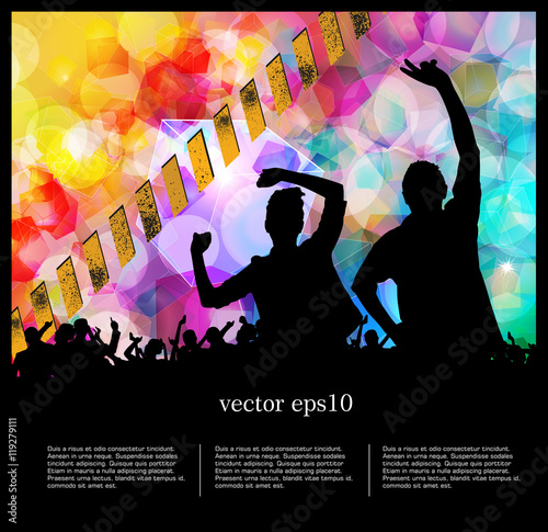 Party people, vector background