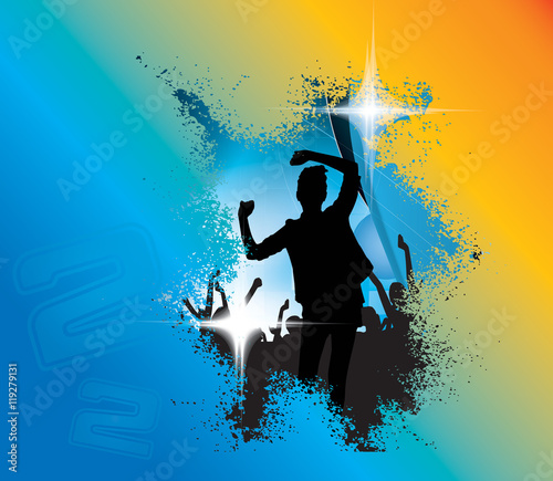 Party people, vector background